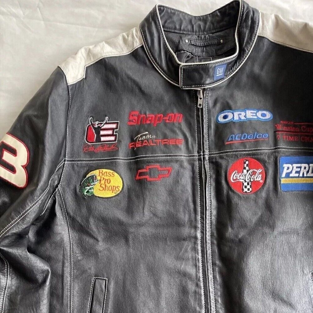 Vintage Wilson’s Leather NASCAR Dale Earnhardt Sr. 100% Leather Jacket  Sz 2XL